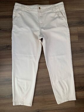 Sezane Jeans women’s 99% organic cotton manu low-rise straight legs size US 14